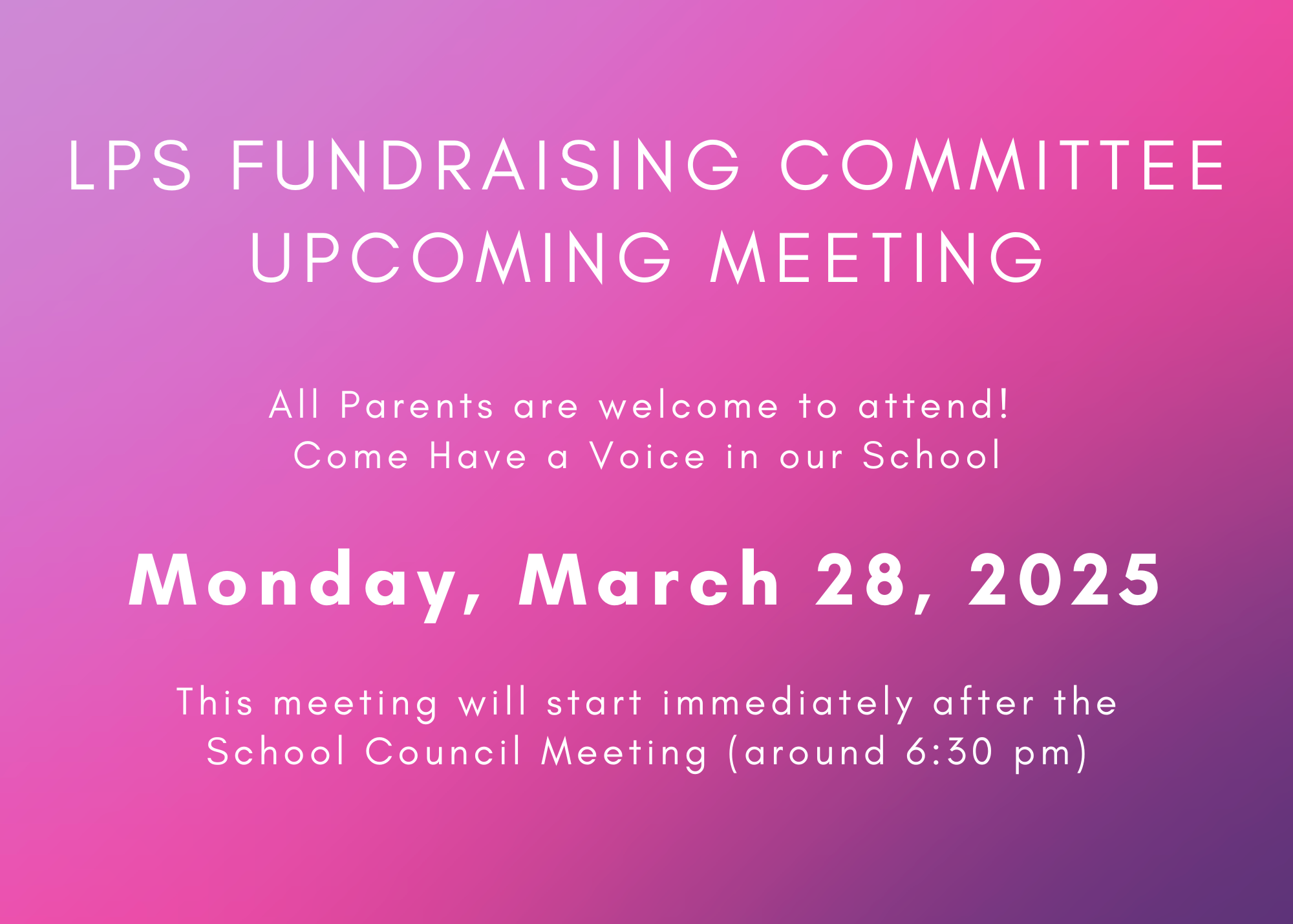 LPS fundraising 04 28 25