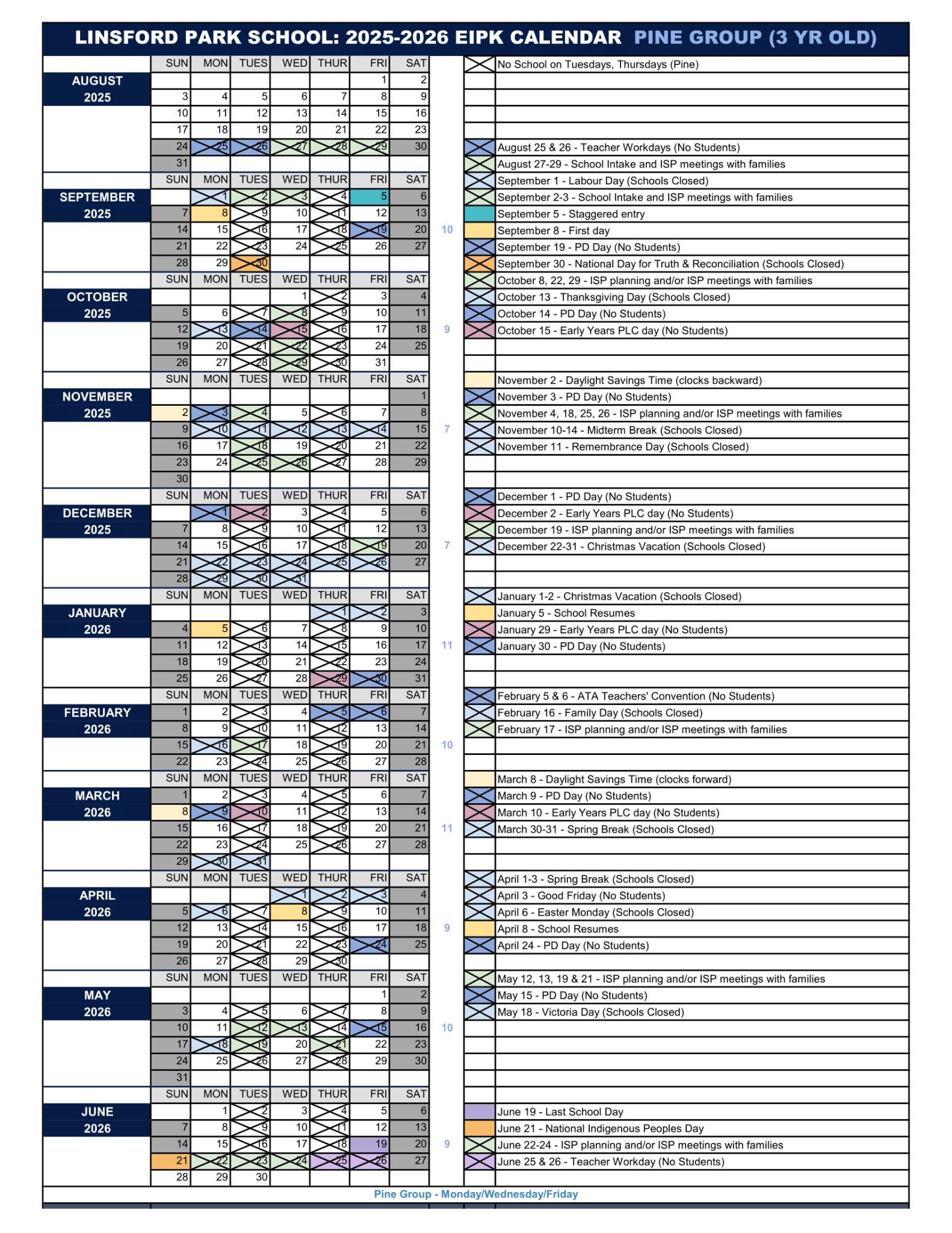 PINE GROUP EIPK LPS Calendar 2025 26 1