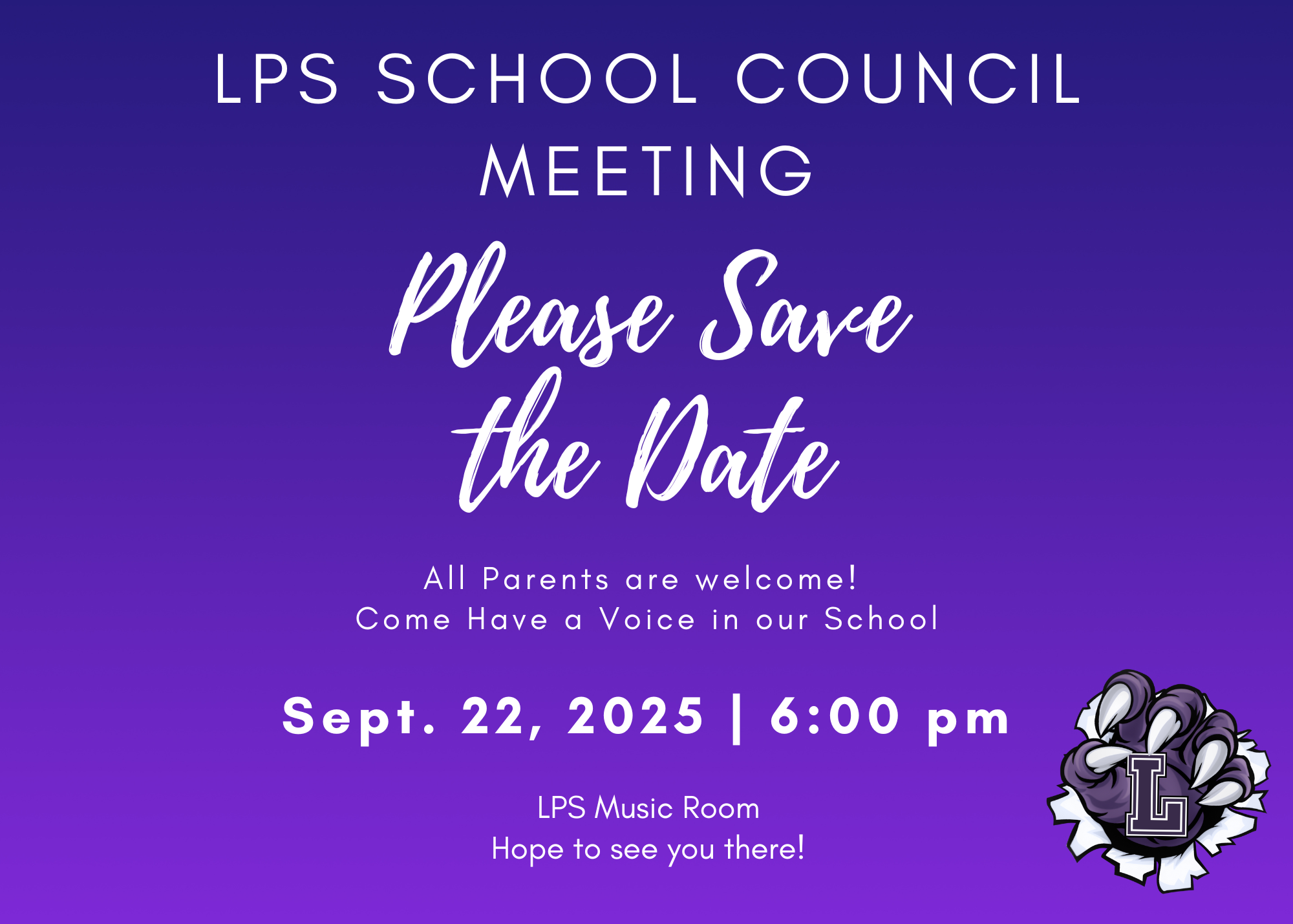 LPS school council 09 22 25