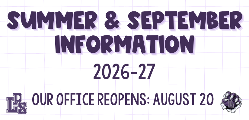 Summer & September Information 26.27