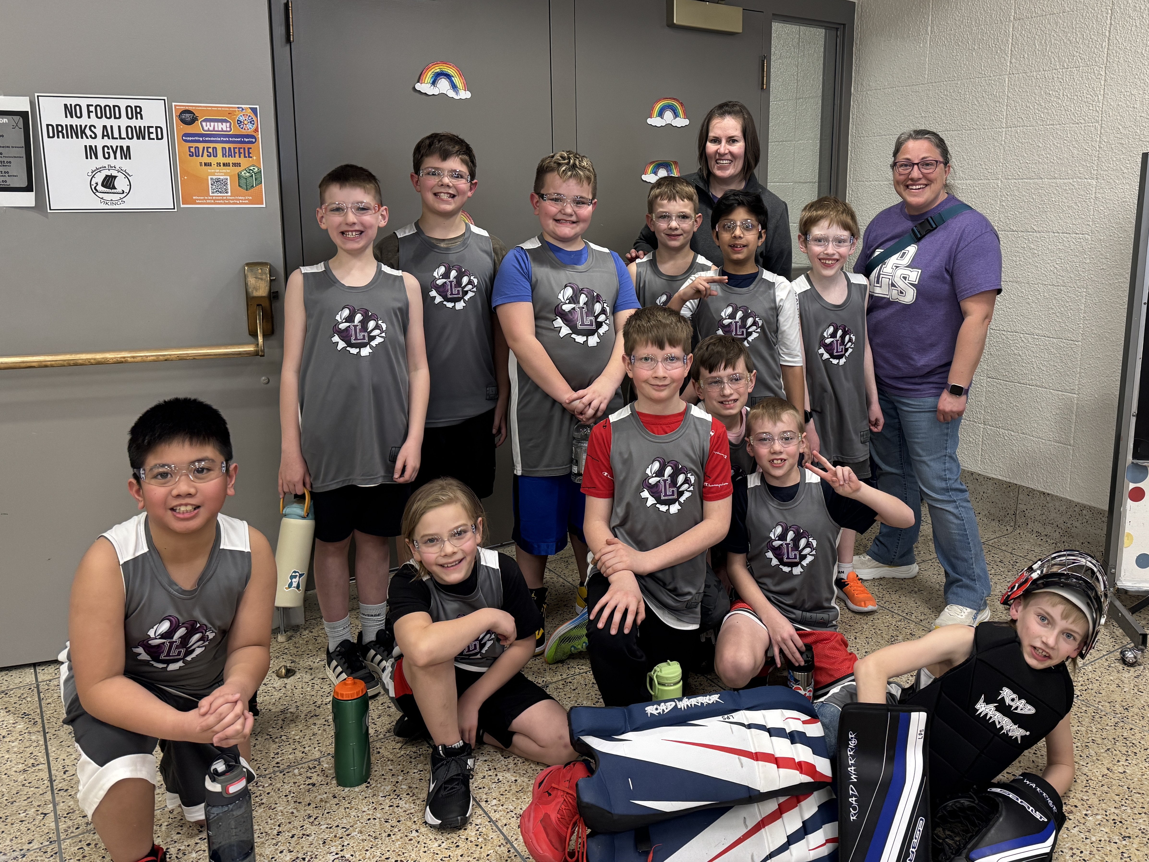 3.4 Boys Floor Hockey Team Photo