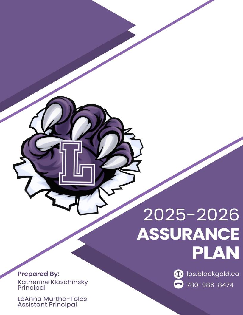 2025 2026 LPS Assurance Plan COVER