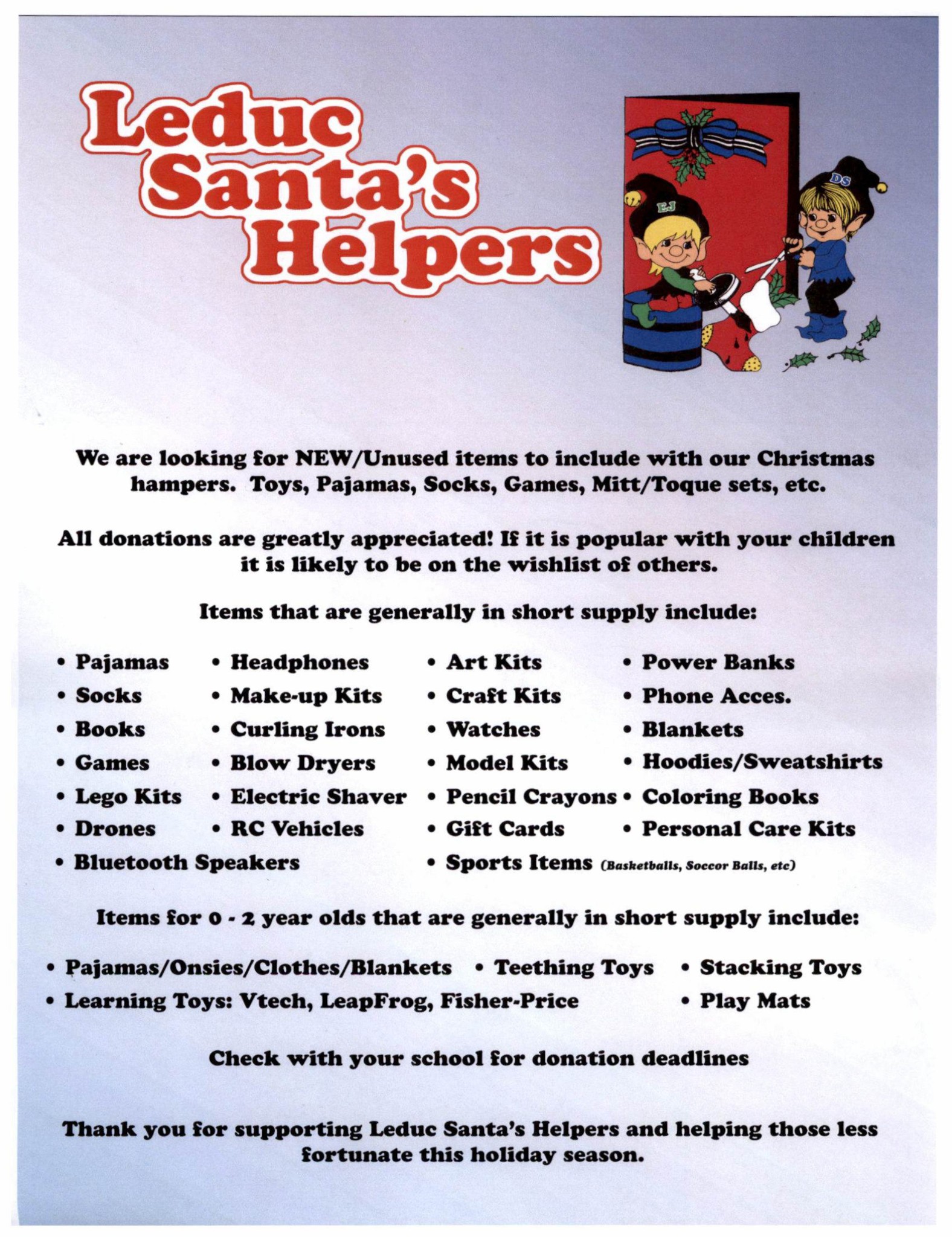 Leduc Santas Helpers