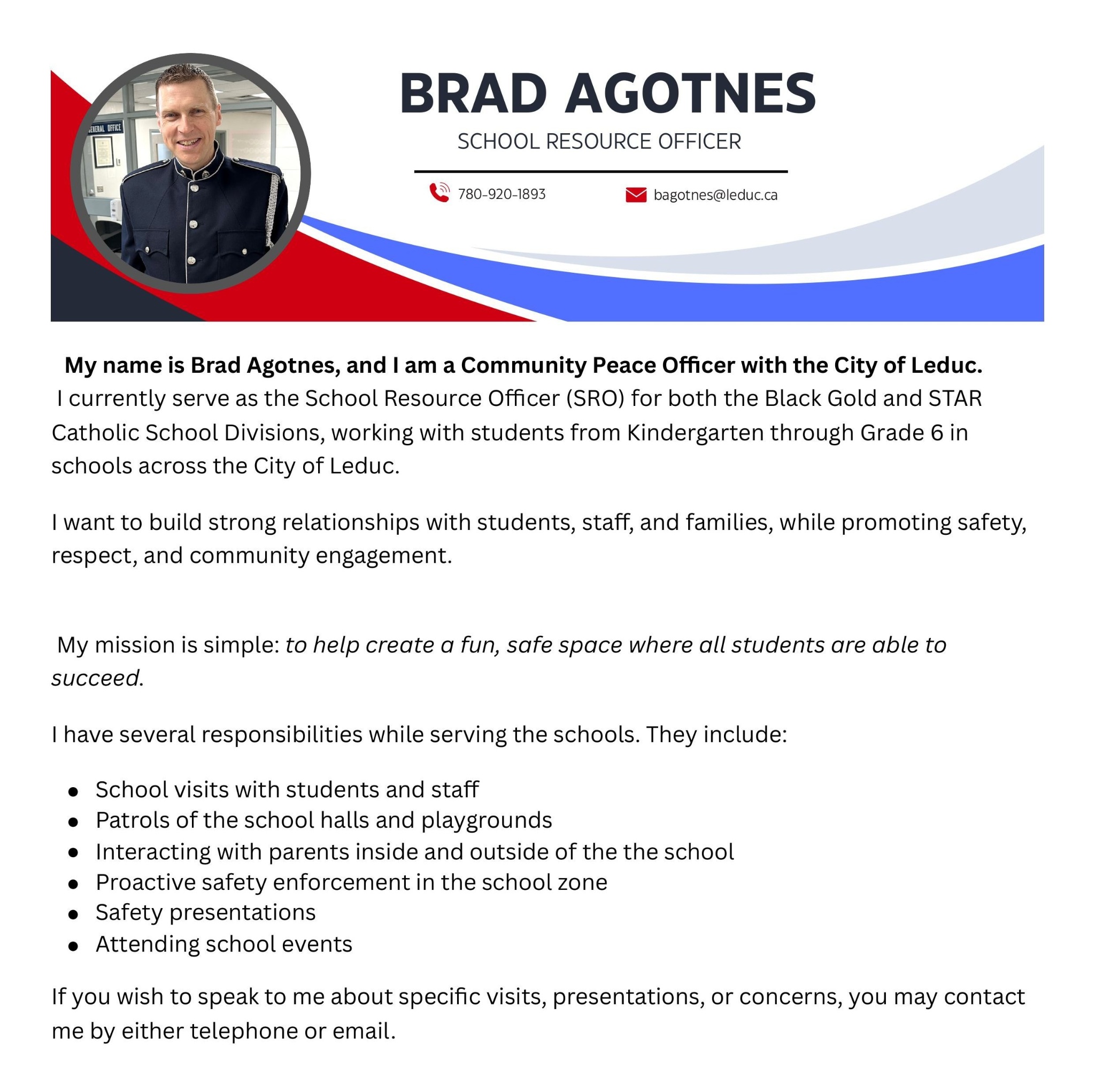 Brad Agotnes SRO Profile