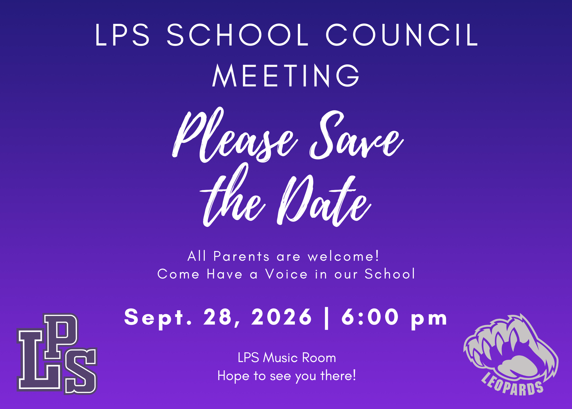 LPS school council 09 28 26