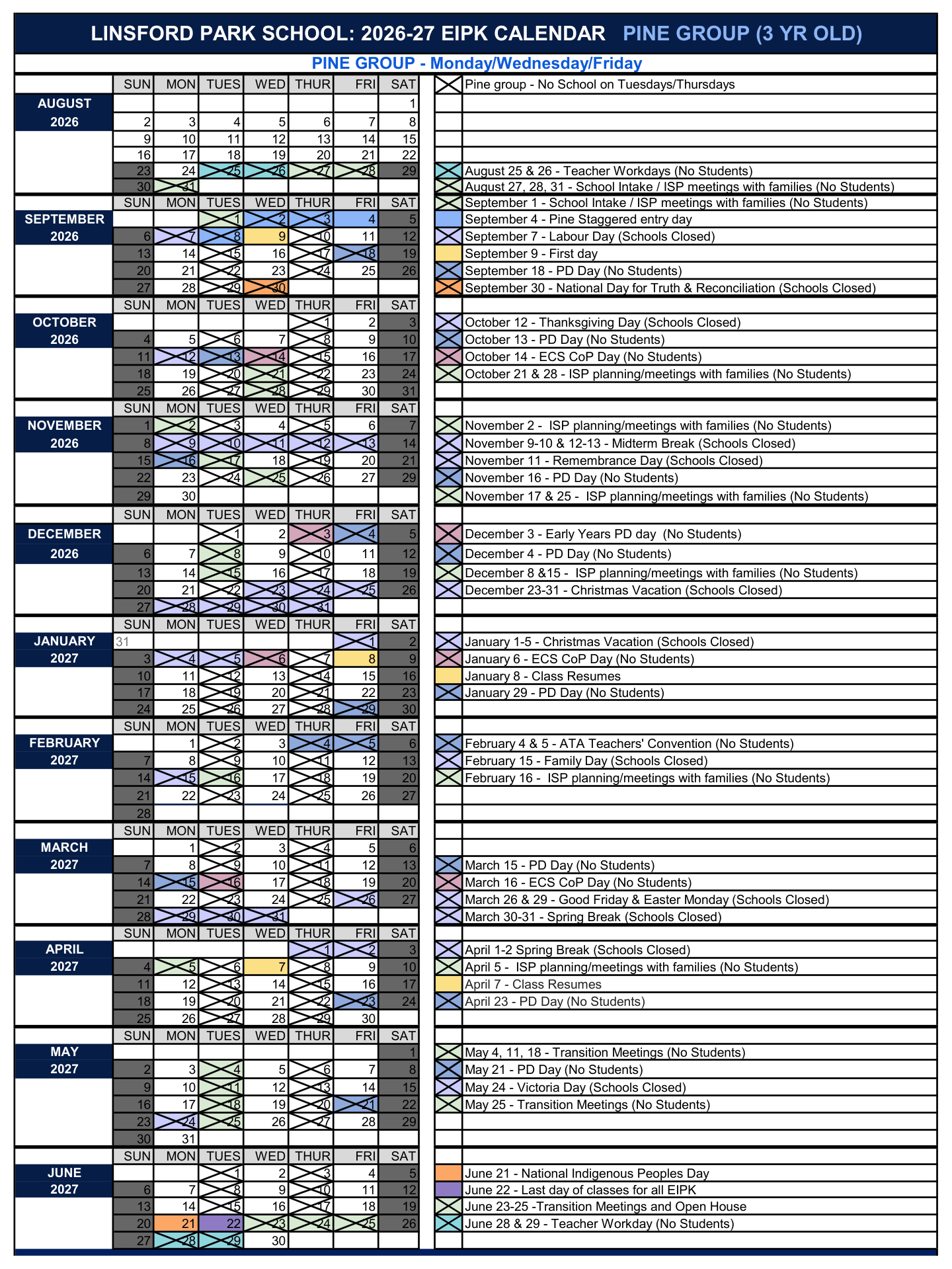 LPS EIPK Calendar 2026 27 PINE parent 1